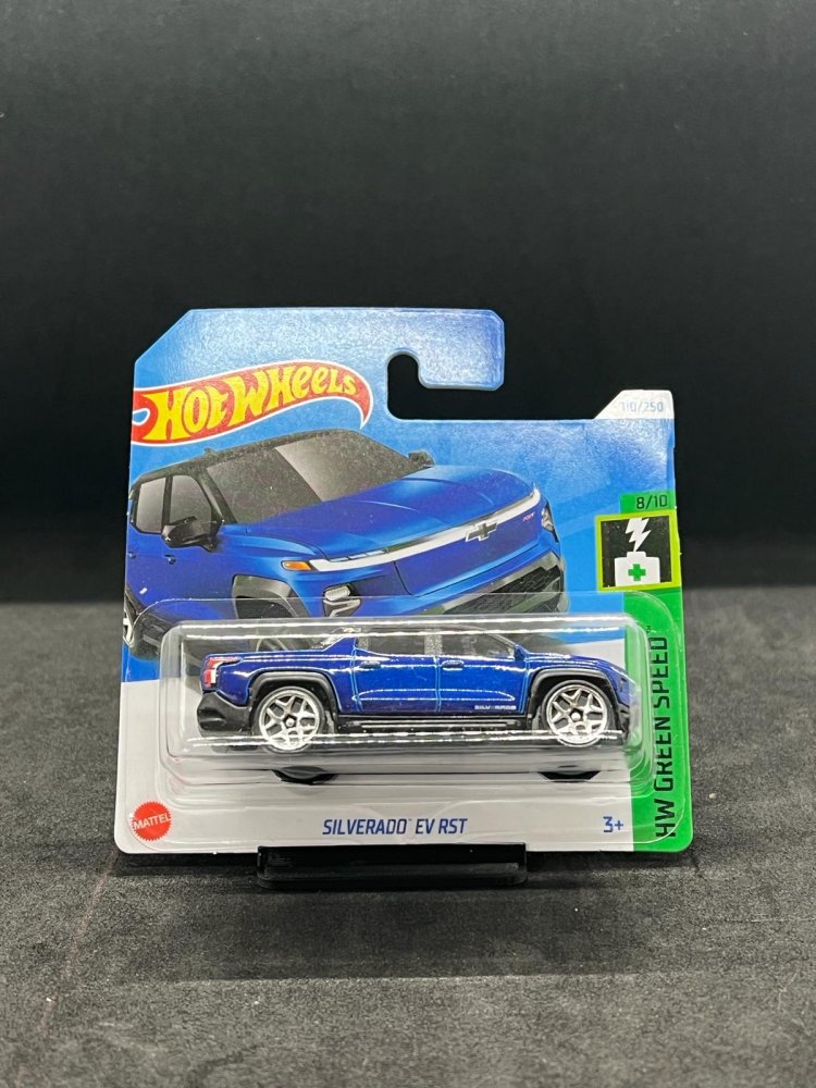 Hot Wheels Silverado EV RST Blue Carshoping