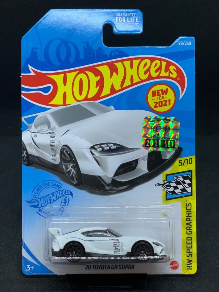 Hot Wheels 20 Toyota GR Supra White GReddy Card Variant FACTORY