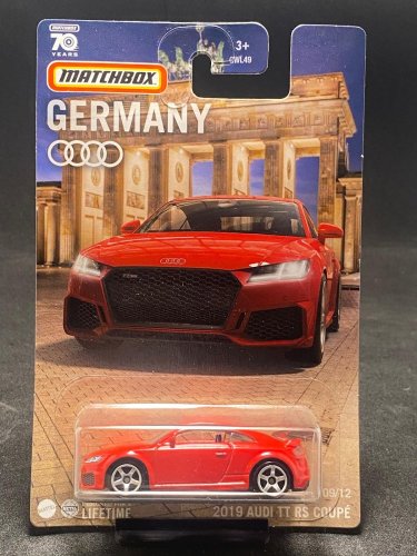 Matchbox - 2019 Audi TT RS Coupé - Kartenvariante: BESCHÄDIGTES PAKET