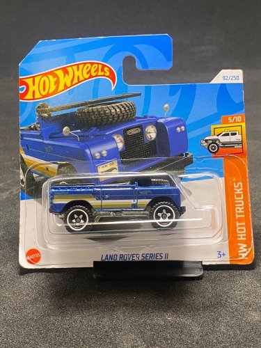 Hot Wheels - Land Rover Series II blue - varianta karty: NOVINKA