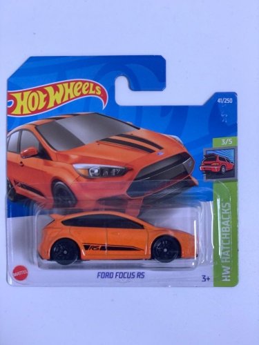 Hot Wheels - Ford Focus RS orange - varianta karty: NOVÉ