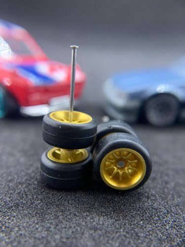 Hot Wheels / Matchbox - Custom wheels B2 Gold