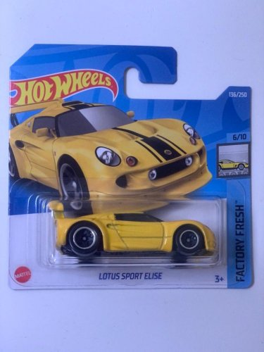 Hot Wheels - Lotus Sport Elise Yellow, varianta karty: NOVÉ