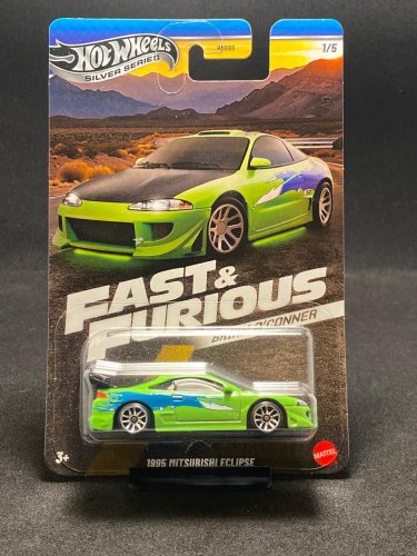 Hot Wheels - 1995 Mitsubishi Eclipse Fast and Furious Brian O´Conner - varianta karty: NOVÉ