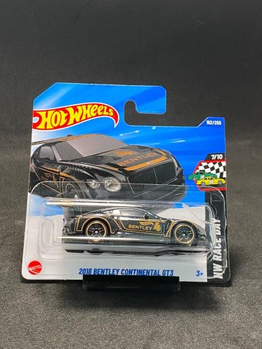 Hot Wheels - 2018 Bentley Continental GT3 - varianta karty: ZE SBÍRKY