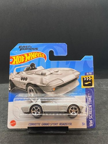 Hot Wheels - Corvette Grand Sport Roadster Fast and Furious - varianta karty: FACTORY SEALED