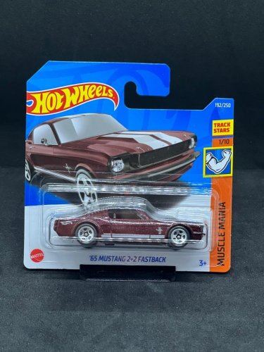 Hot Wheels - 65 Mustang 2+2 Fastback red - card variant: FROM THE COLLECTION