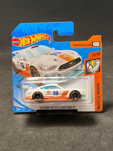 Hot Wheels - Custom 18 Ford Mustang GT Gulf - card variant: FROM THE COLLECTION