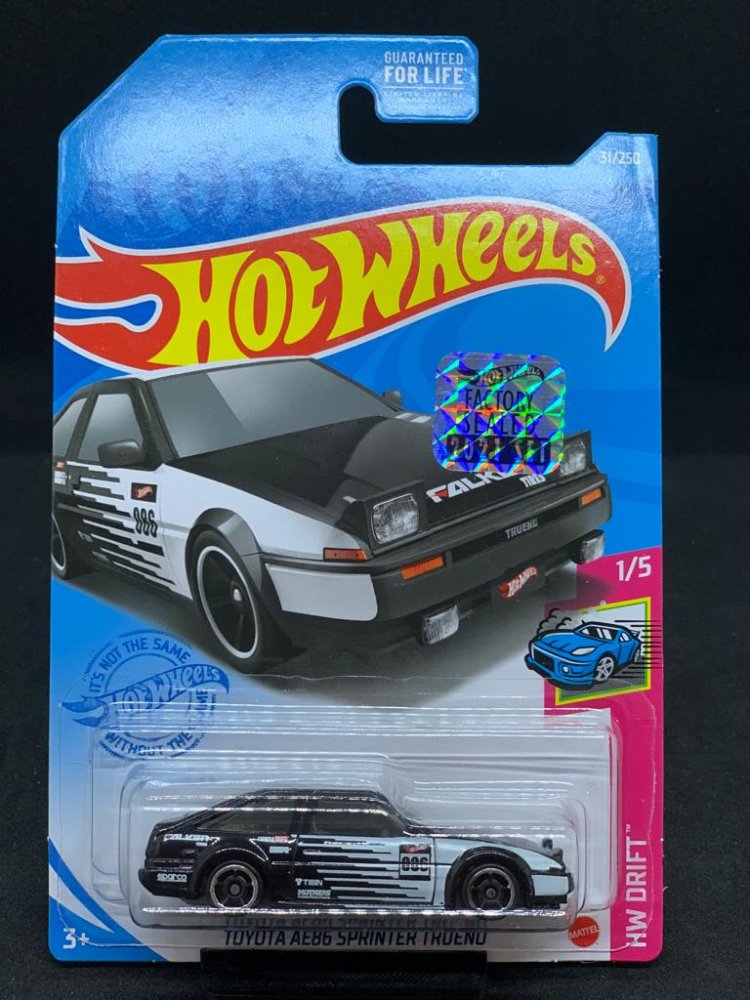 素晴らしい Toyota - Wheels Hot AE86 FALKEN - Black Trueno Sprinter ミニカー