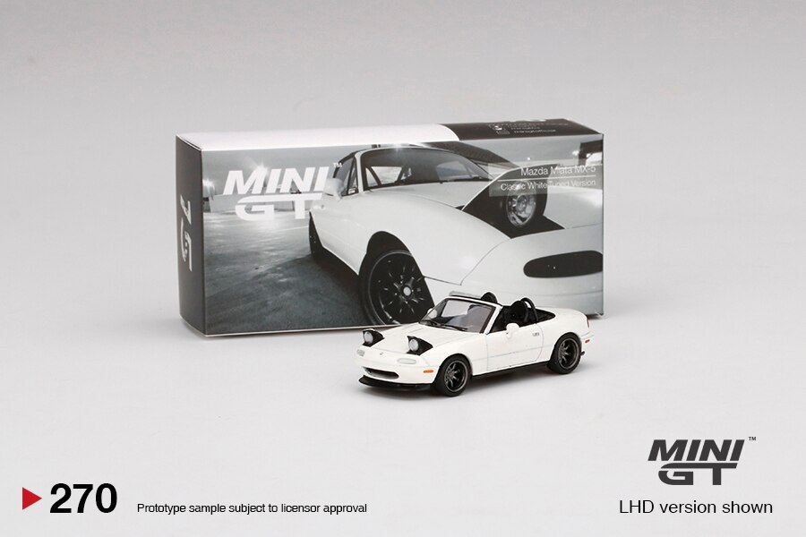 ミニカー MINI GT Mazda Miata MX-5 Classic White Mini GT - Mazda Miata MX-5 NA Tuned version - classic white
