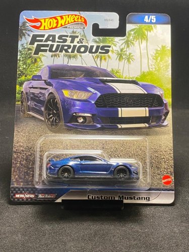 Hot Wheels - Custom Mustang Fast and Furious - card variant: NEW
