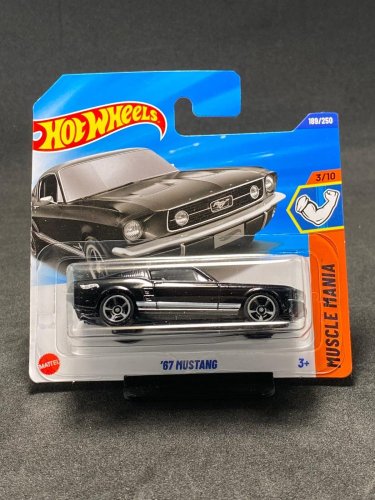 Hot Wheels - 67 Mustang black - Kartenvariante: NEU