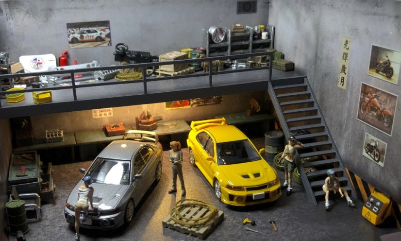 DIORAMA 1/64 - Doppelgarage