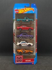 Hot Wheels - Nissan 5pack, Datsun 620, Nissan Fairlady Z, Nissan Silvia (S13) , Nissan Skyline GT-R (BNR32) , Nissan Skyline HT 2000GT-X