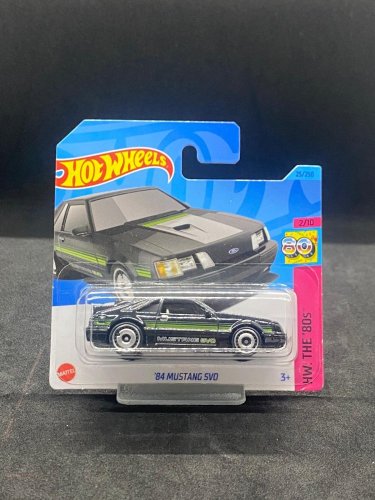 Hot Wheels -84 Mustang SVO black - card variant: FROM THE COLLECTION