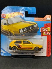 Hot Wheels - Volkswagen Golf Mk2 yellow - poškozený obal