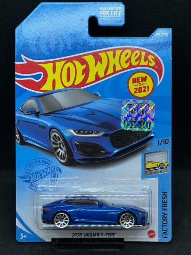 Hot Wheels - 2020 Jaguar F-Type blue - varianta karty: FACTORY SEALED