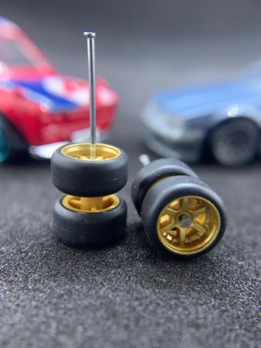 Hot Wheels / Matchbox - Custom-Räder A5 Gold