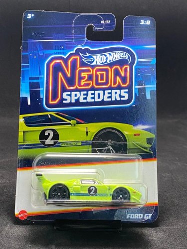 Hot Wheels - Ford GT Neon Speeders - card variant: FROM THE COLLECTION