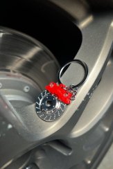 Brake disc with caliper  - keychain