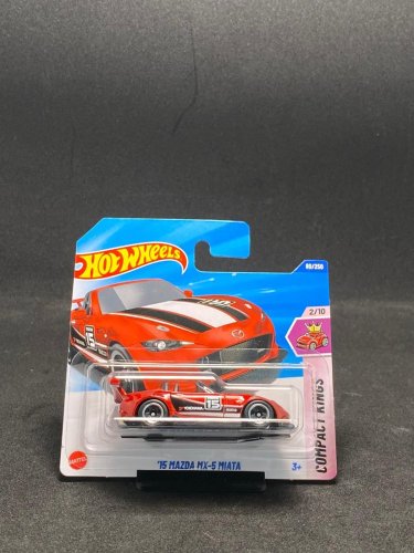 Hot Wheels - 15 Mazda MX-5 Miata red - Kartenvariante: NEU