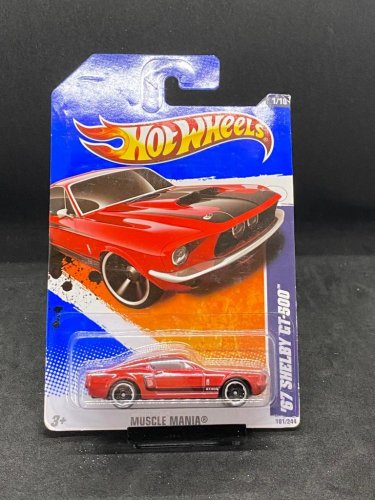 Hot Wheels - 67 SHELBY GT-500 red - card variant: NEW