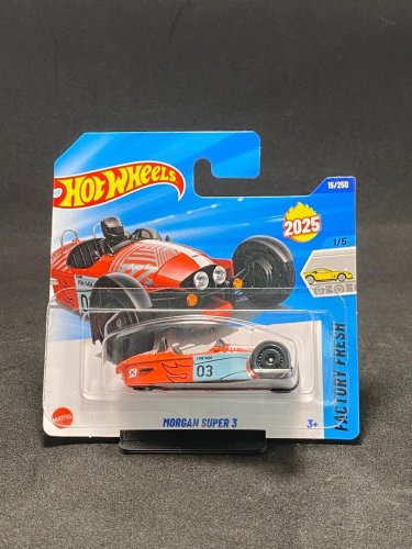 Hot Wheels - Morgan Super 3 red - card variant: DAMAGED PACKAGE