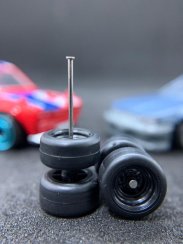 Hot Wheels / Matchbox - Custom wheels C3 Black