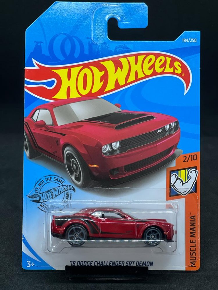 Hot Wheels 18 Dodge Challenger Srt Demon Red Carshoping