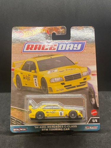 Hot Wheels - 94 Amg-Mercedes C-Class DTM Touring Car - Race Day - card variant: DAMAGED PACKAGE