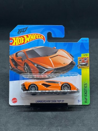 Hot Wheels - Lamborghini Sian FKP 37 orange - varianta karty: NOVÉ