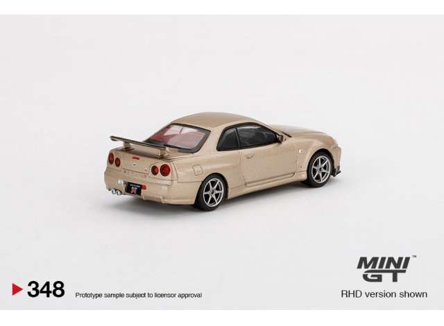 Mini GT - Nissan Skyline GT-R R34 M-Spec silica breath 348