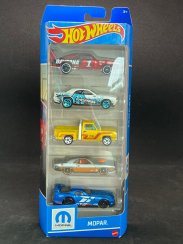 Hot Wheels - 5PACK Mopar-dodge Challenger SRT8, Dodge Hemi Challenger, Dodge Viper GTS-R, Dodge Li´l Express Truck, Dodge Charger Daytona