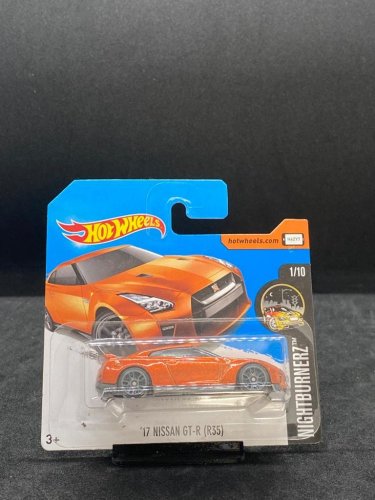 Hot Wheels 17 Nissan GT R R35 orange carshoping