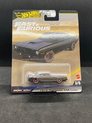 Hot Wheels - 1970 Plymouth AAR Cuda Fast and Furious - varianta karty: ZE SBÍRKY