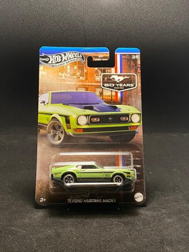 Hot Wheels -71 Ford Mustang Mach 1 - Kartenvariante: BESCHÄDIGTES PAKET