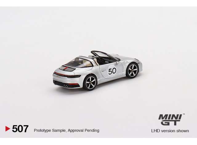 Mini GT - Porsche 911 Targa 4S heritage design edition GT, silver 507