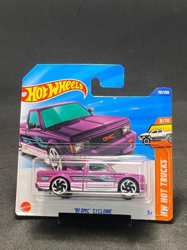 Hot Wheels - 91 GMC Syclone purple - Kartenvariante: NEU