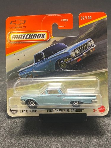 Matchbox - 1960 Chevy El Camino - Kartenvariante: BESCHÄDIGTES PAKET