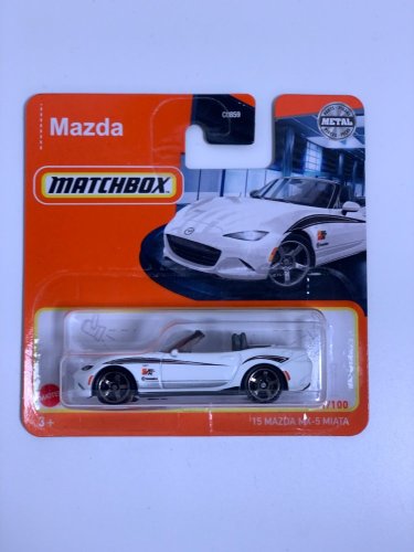 Matchbox - 15 Mazda MX-5 Miata - card variant: DAMAGED PACKAGE