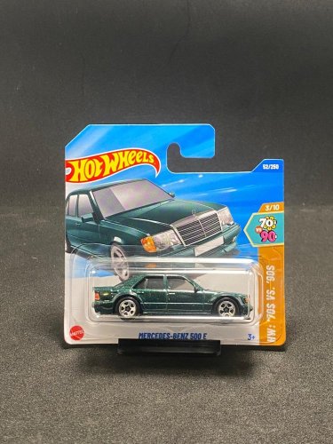 Hot Wheels - Mercedes-Benz 500 E - Kartenvariante: BESCHÄDIGTES PAKET