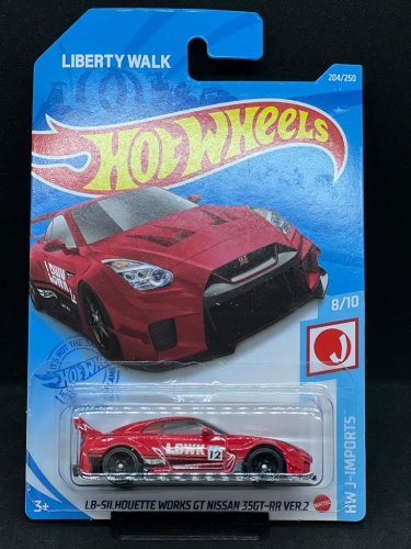 Hot Wheels - LB-Silhouette Works GT Nissan 35GT-RR Ver.2 red - Kartenvariante: NEU