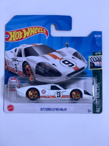Hot Wheels - 67 Ford GT40 Mk.IV GULF - card variant: DAMAGED PACKAGE
